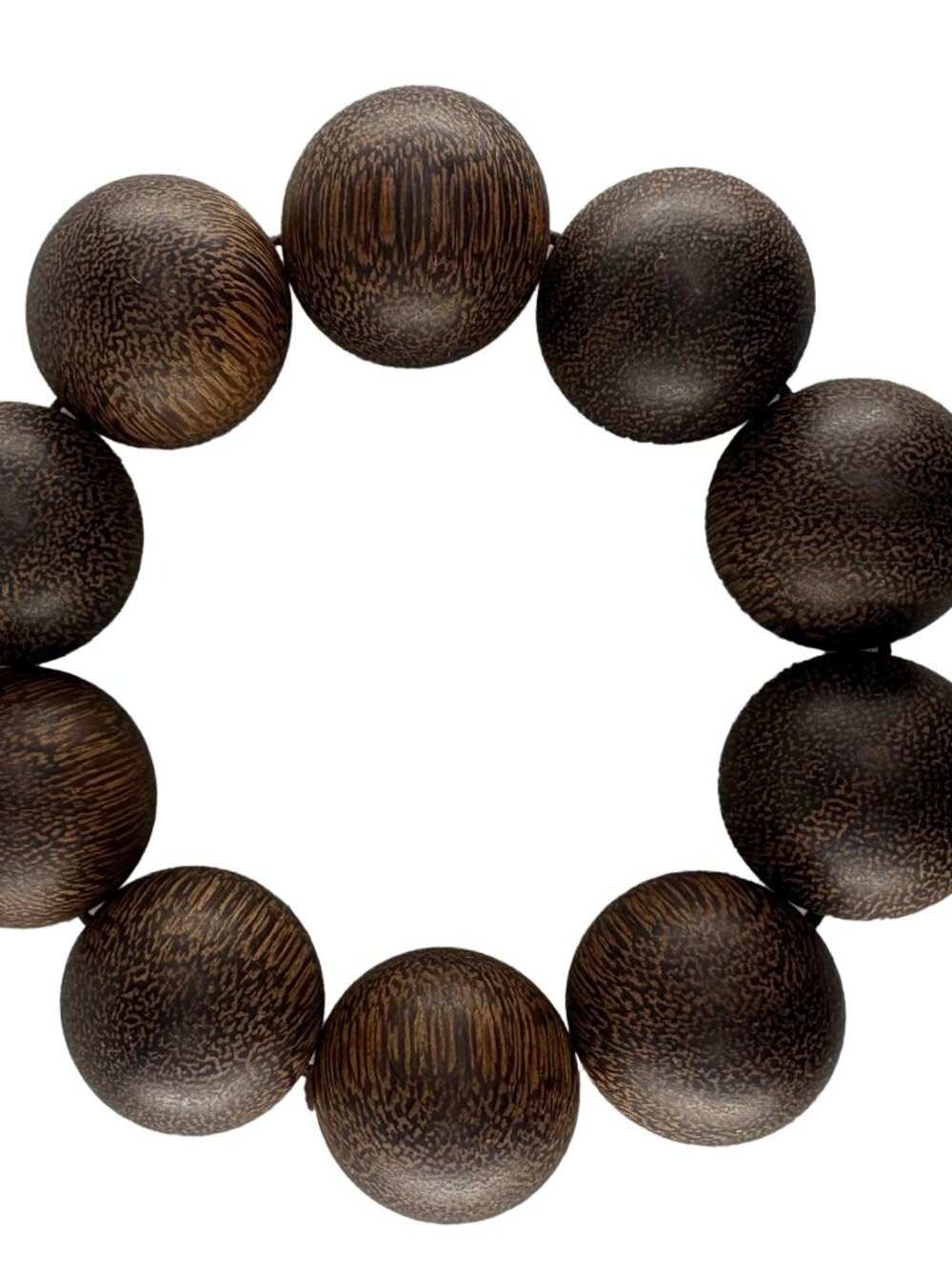 Dark Natural Agarwood 25mm Bead Bracelet Chenxiang Wood Heavy 82.6g